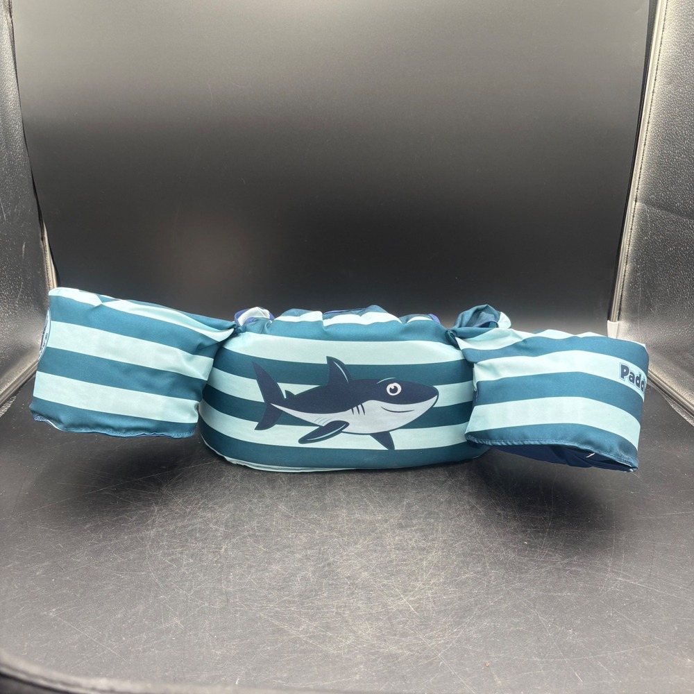 Body Glove Paddle Pals Shark Life Jacket PFD Blue Striped Child 33-55lbs 325